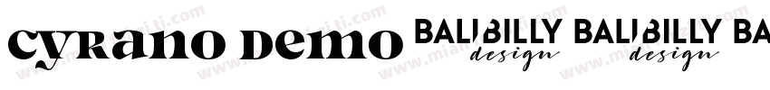Cyrano DEMO字体转换